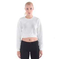 Light Chevron Cropped Sweatshirt by jumpercat