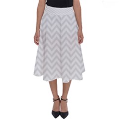 Light Chevron Perfect Length Midi Skirt by jumpercat