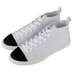 Light Chevron Men s Mid-top Canvas Sneakers by jumpercat