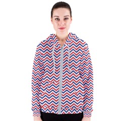 Navy Chevron Women s Zipper Hoodie