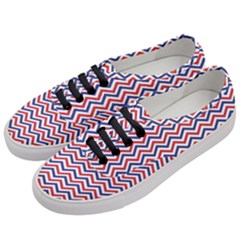 Navy Chevron Women s Classic Low Top Sneakers