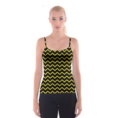 Yellow Chevron Spaghetti Strap Top