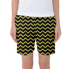 Yellow Chevron Women s Basketball Shorts