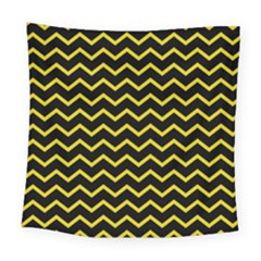 Yellow Chevron Square Tapestry (large)