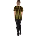 Yellow Chevron Scrub Top View4