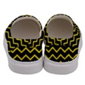 Yellow Chevron Men s Canvas Slip Ons View4