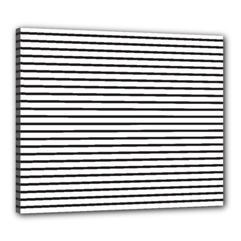 Basic Horizontal Stripes Canvas 24  X 20  by jumpercat