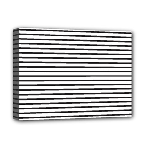 Basic Horizontal Stripes Deluxe Canvas 16  X 12   by jumpercat