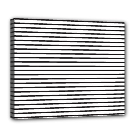 Basic Horizontal Stripes Deluxe Canvas 24  X 20   by jumpercat