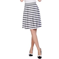 Basic Horizontal Stripes A-line Skirt by jumpercat