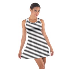 Basic Horizontal Stripes Cotton Racerback Dress