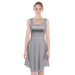 Basic Horizontal Stripes Racerback Midi Dress