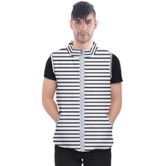 Basic Horizontal Stripes Men s Puffer Vest