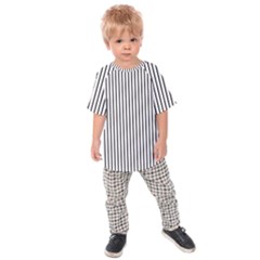 Basic Vertical Stripes Kids Raglan Tee