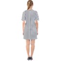 Basic Vertical Stripes Sixties Short Sleeve Mini Dress View2