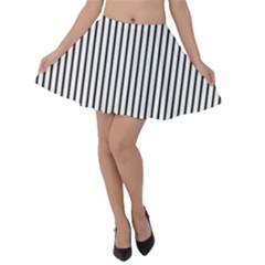 Basic Vertical Stripes Velvet Skater Skirt by jumpercat