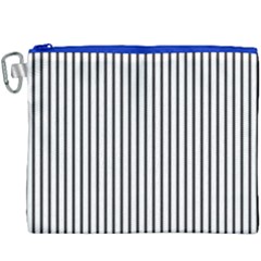 Basic Vertical Stripes Canvas Cosmetic Bag (xxxl)