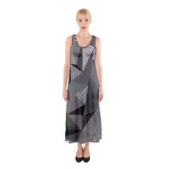 Geometric Doodle Sleeveless Maxi Dress