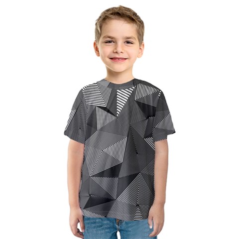 Geometric Doodle Kids  Sport Mesh Tee by jumpercat