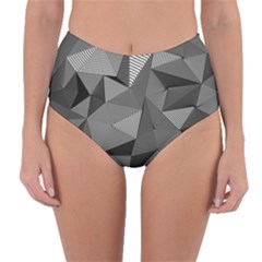 Geometric Doodle Reversible High-waist Bikini Bottoms by jumpercat