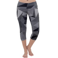 Geometric Doodle Capri Yoga Leggings by jumpercat