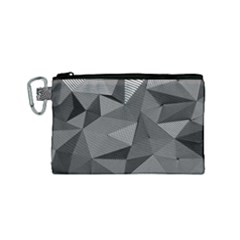 Geometric Doodle Canvas Cosmetic Bag (small) by jumpercat