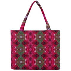 Christmas Colors Wrapping Paper Design Mini Tote Bag by Fractalsandkaleidoscopes