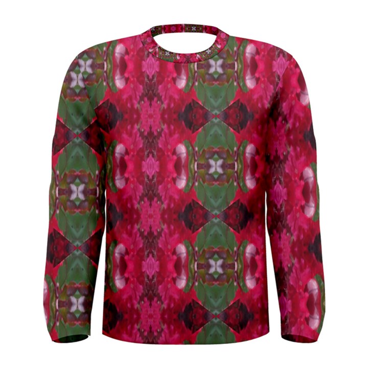 Christmas Colors Wrapping Paper Design Men s Long Sleeve Tee