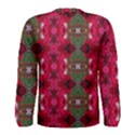 Christmas Colors Wrapping Paper Design Men s Long Sleeve Tee View2