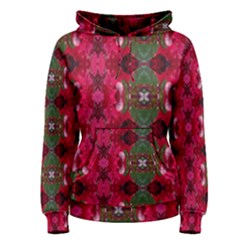 Christmas Colors Wrapping Paper Design Women s Pullover Hoodie by Fractalsandkaleidoscopes