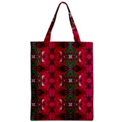 Christmas Colors Wrapping Paper Design Zipper Classic Tote Bag