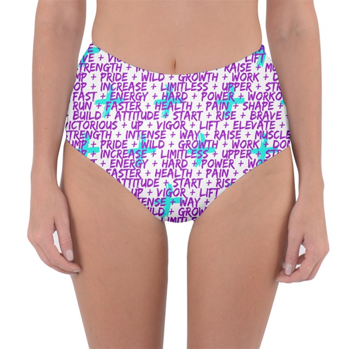 Hard Workout Reversible High-Waist Bikini Bottoms