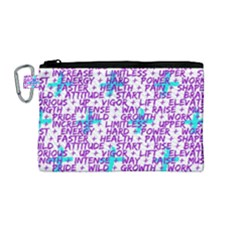 Hard Workout Canvas Cosmetic Bag (medium)