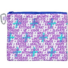 Hard Workout Canvas Cosmetic Bag (xxxl) by jumpercat