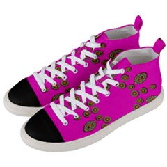 Sweet Hearts In  Decorative Metal Tinsel Men s Mid-top Canvas Sneakers by pepitasart