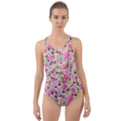 Gardenia Sweet Cut-out Back One Piece Swimsuit by jumpercat