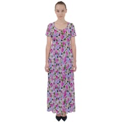 Gardenia Sweet High Waist Short Sleeve Maxi Dress by jumpercat