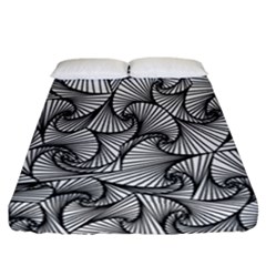 Fractal Sketch Light Fitted Sheet (california King Size) by jumpercat