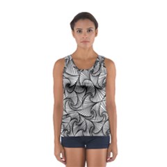 Fractal Sketch Light Sport Tank Top  by jumpercat