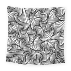 Fractal Sketch Light Square Tapestry (large) by jumpercat