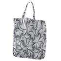 Fractal Sketch Light Giant Grocery Zipper Tote View1