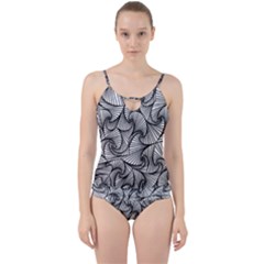 Fractal Sketch Light Cut Out Top Tankini Set by jumpercat