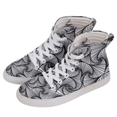 Fractal Sketch Light Men s Hi-top Skate Sneakers by jumpercat