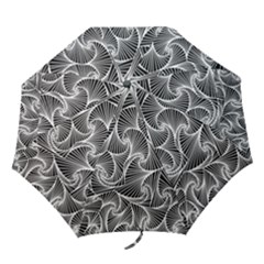 Fractal Sketch Dark Folding Umbrellas by jumpercat