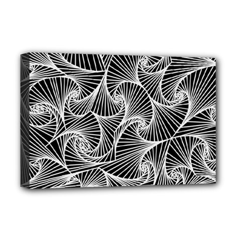 Fractal Sketch Dark Deluxe Canvas 18  X 12   by jumpercat