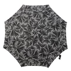 Fractal Sketch Dark Hook Handle Umbrellas (small)