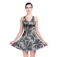 Fractal Sketch Dark Reversible Skater Dress by jumpercat