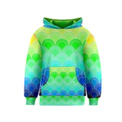 Art Deco Rain Bow Kids  Pullover Hoodie by NouveauDesign