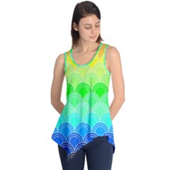 Art Deco Rain Bow Sleeveless Tunic by NouveauDesign