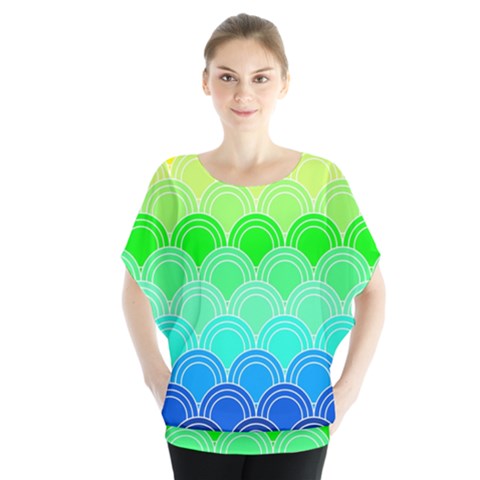 Art Deco Rain Bow Blouse by NouveauDesign